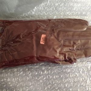 Maroon Women's Leather Gloves